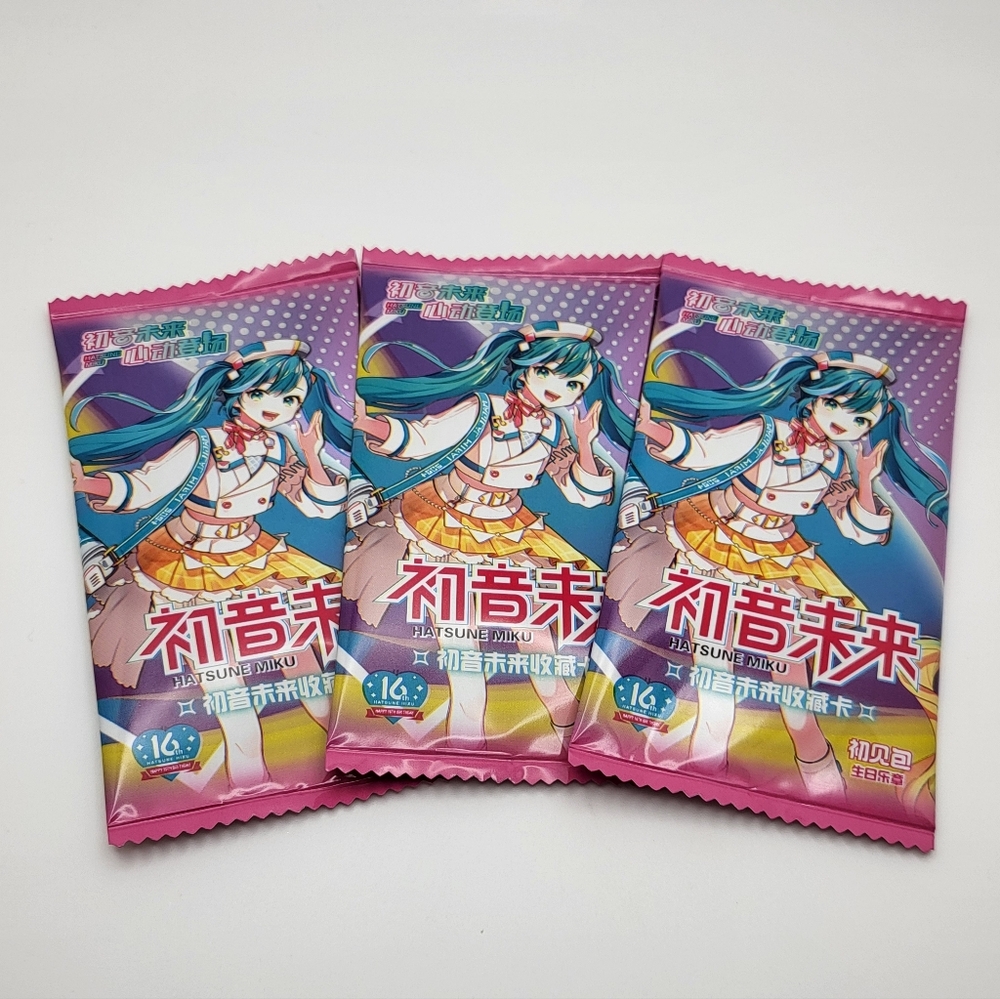 Hatsune Miku 3-Packs Trading Cards NEW